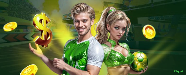 Imagem promocional da 95ybet mostrando a plataforma e suas vantagens